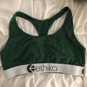 Hunter green ETHIKA bra